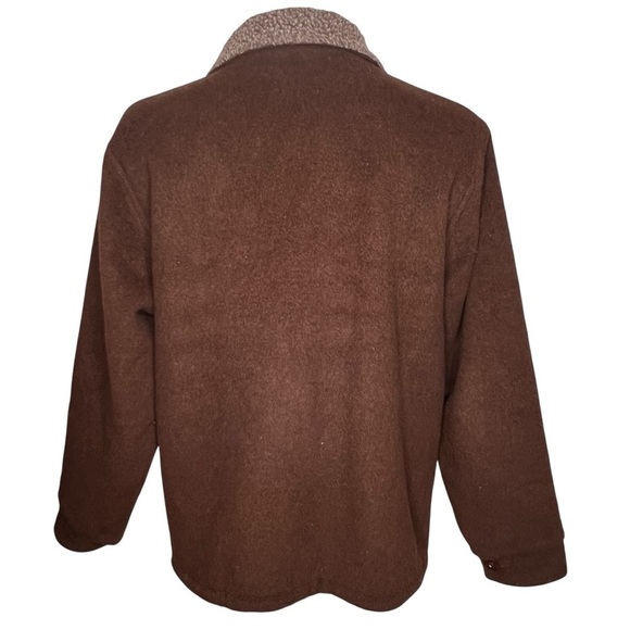 Peruvian Link Alpaca Wool Lined Zip Up Barn Jacket Coat Size M Sherpa Fleece - Picture 5 of 16